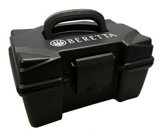 Valigetta Beretta Rigida Porta Cartucce 100pz Cal.12 Nera Polietilene Caccia Tiro