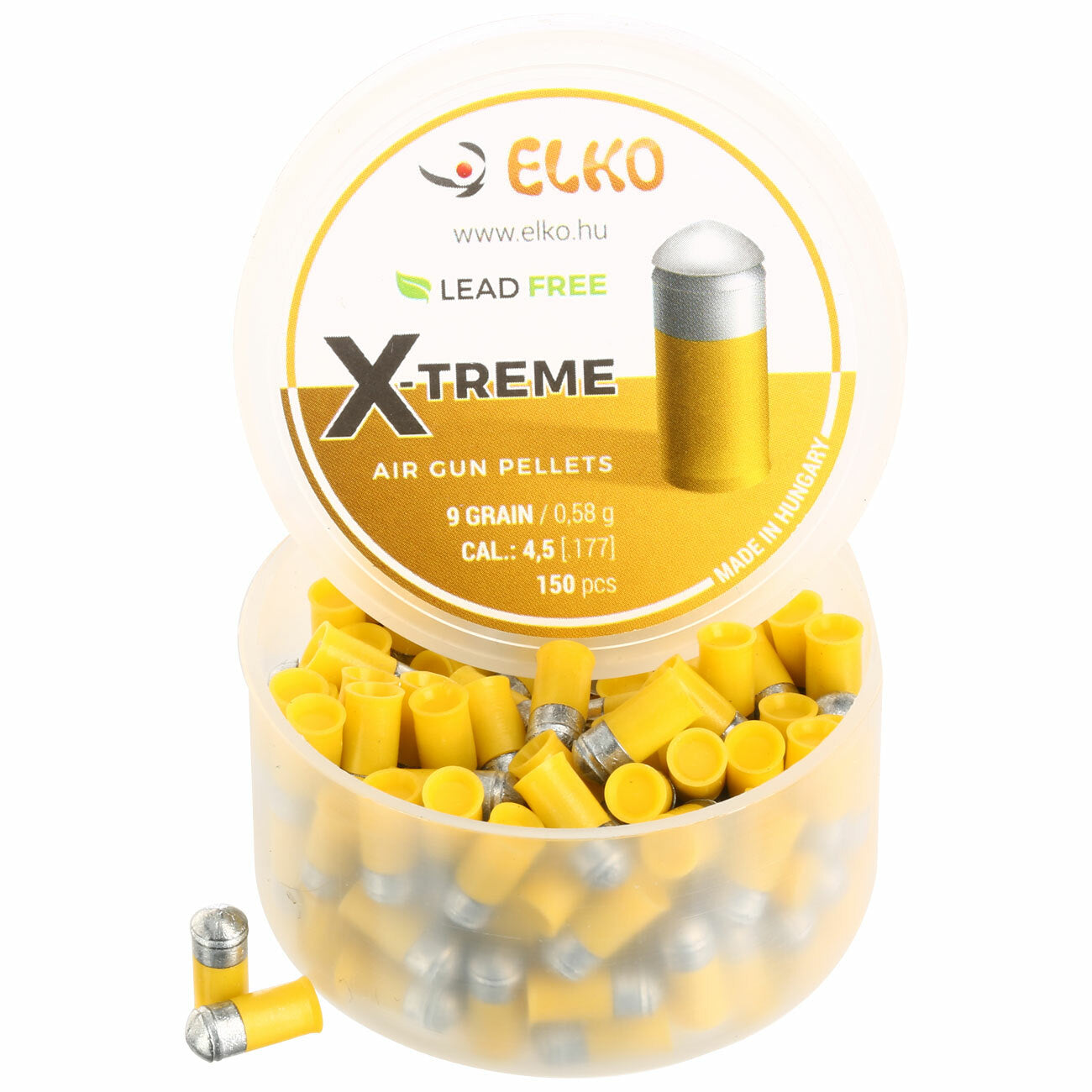 Piombini 4.5mm ELKO XTREME in acciaio per carabina aria compressa airgun pellets