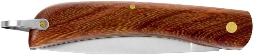 Coltello pieghevole da caccia tascabile campeggio pesca escursionismo legno