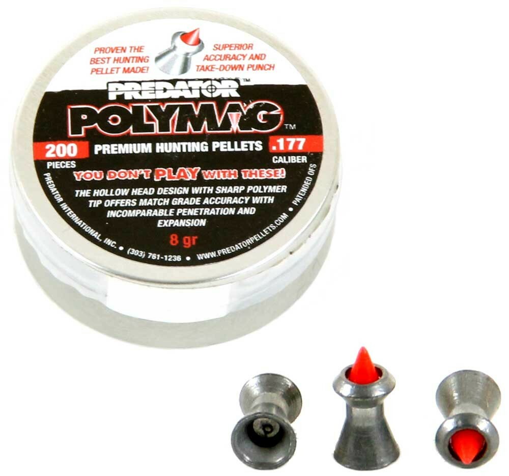 PIOMBINI 4.5MM 177 JSB PREDATOR POLYMAG PER CARABINA ARIA COMPRESSA PLINKING