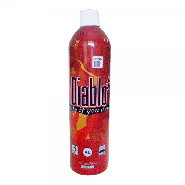 Softair green gas diablo bombola 750 ml high power pistole airsoft armi ricarica
