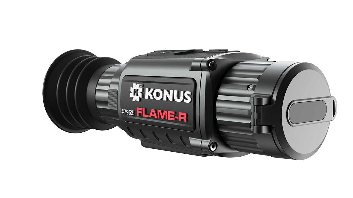 Konus Flame-R 7952 ottica termica monoculare vista laterale caccia notturna