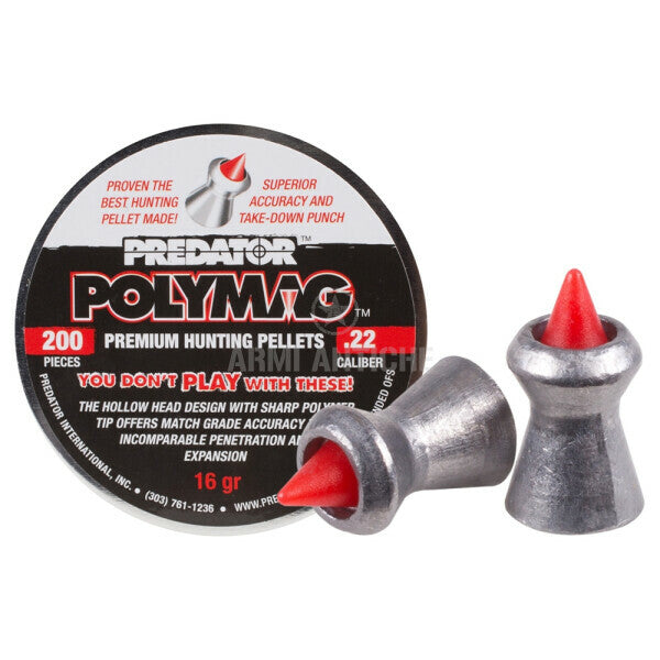 PIOMBINI 5.5MM JSB PREDATOR POLYMAG PER CARABINA ARIA COMPRESSA HUNTING PELLETS