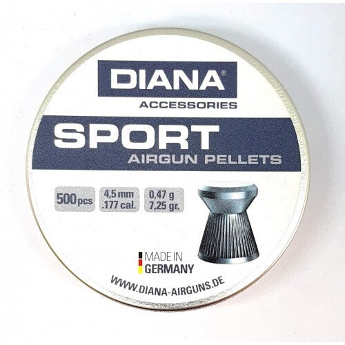 Diana Sport 4.5mm confezione 500 pallini plinking carabina precisione