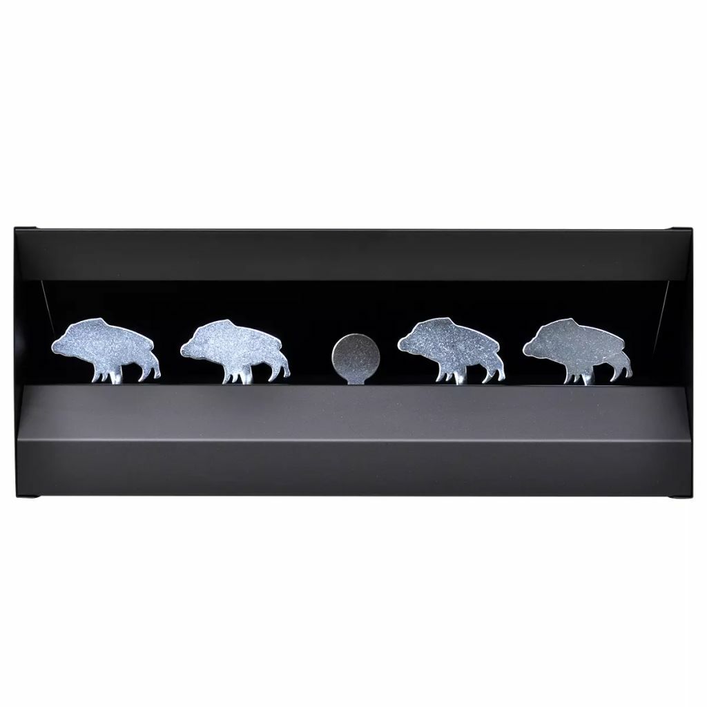 Bersaglio magnetico cinghiale 4+1 per carabine aria compressa co2 paintball softair plinking