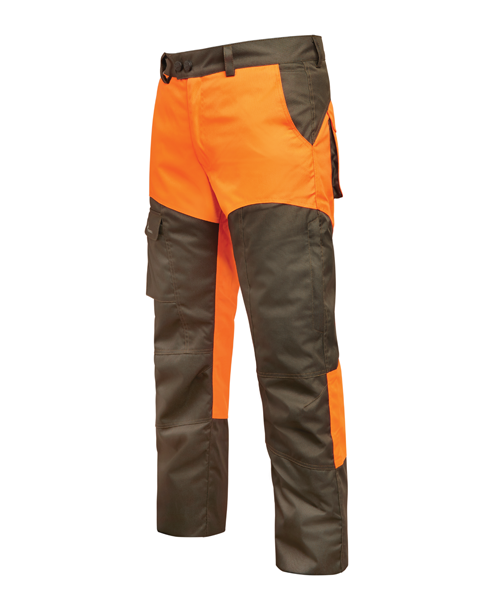 PANTALONE DA CACCIA IMPERMEABILE MAXGAME KONUSTEX ORANGE TREKKING CINGHIALE 0336