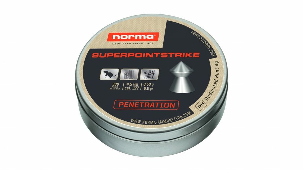 Piombini 4.5mm 177 Norma superpoint strike per carabina aria compressa plinking