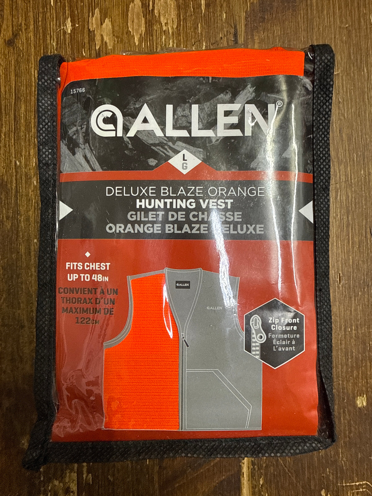 Allen Gilet Caccia Arancione Blaze Alta Visibilità Battuta Cinghiale Zip