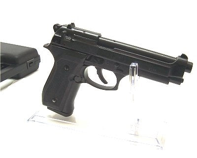 Pistola Bruni a salve 92 nera calibro 9 mm Pak Top Firing scacciacani capodanno teatro
