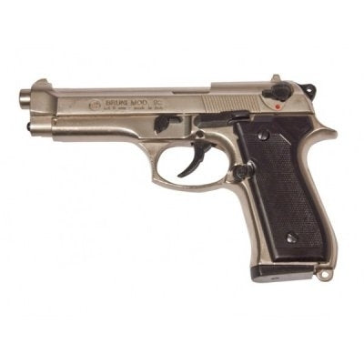 Pistola Bruni a salve 92 inox calibro 9 mm Top Firing scacciacani capodanno teatro