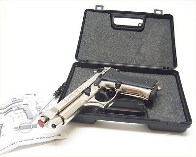 Pistola Bruni a salve 92 inox calibro 9 mm Top Firing scacciacani capodanno teatro