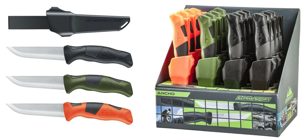 Coltello Tattico ANCHO Umarex 420 Inox Caccia Outdoor Survival Antiscivolo