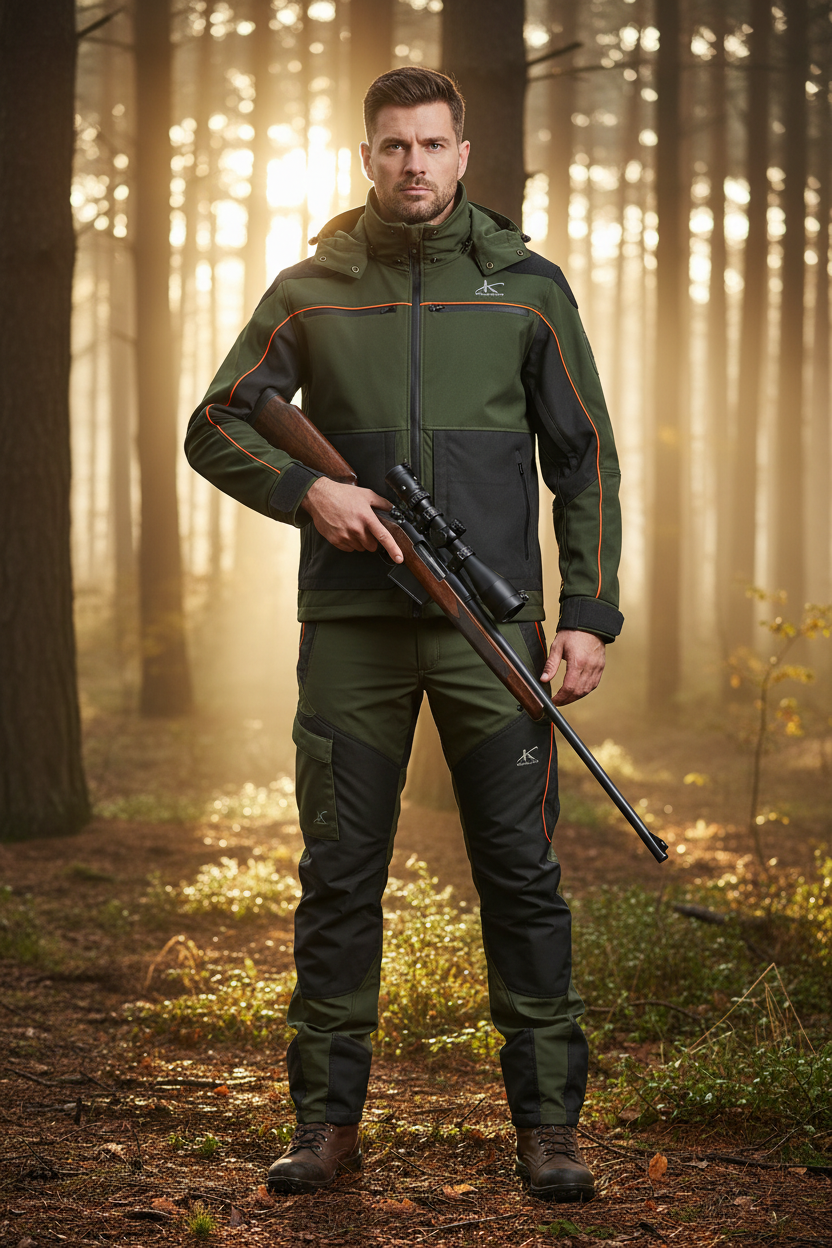 Completo impermeabile da caccia konustex kreato 2.0 giacca pantalone hunting