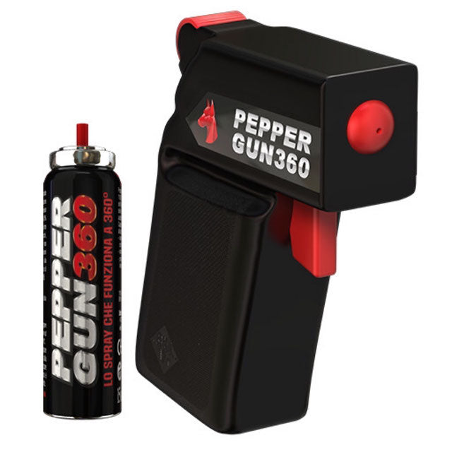 Spray al peperoncino Pepper Gun 360 per difesa personale autodifesa