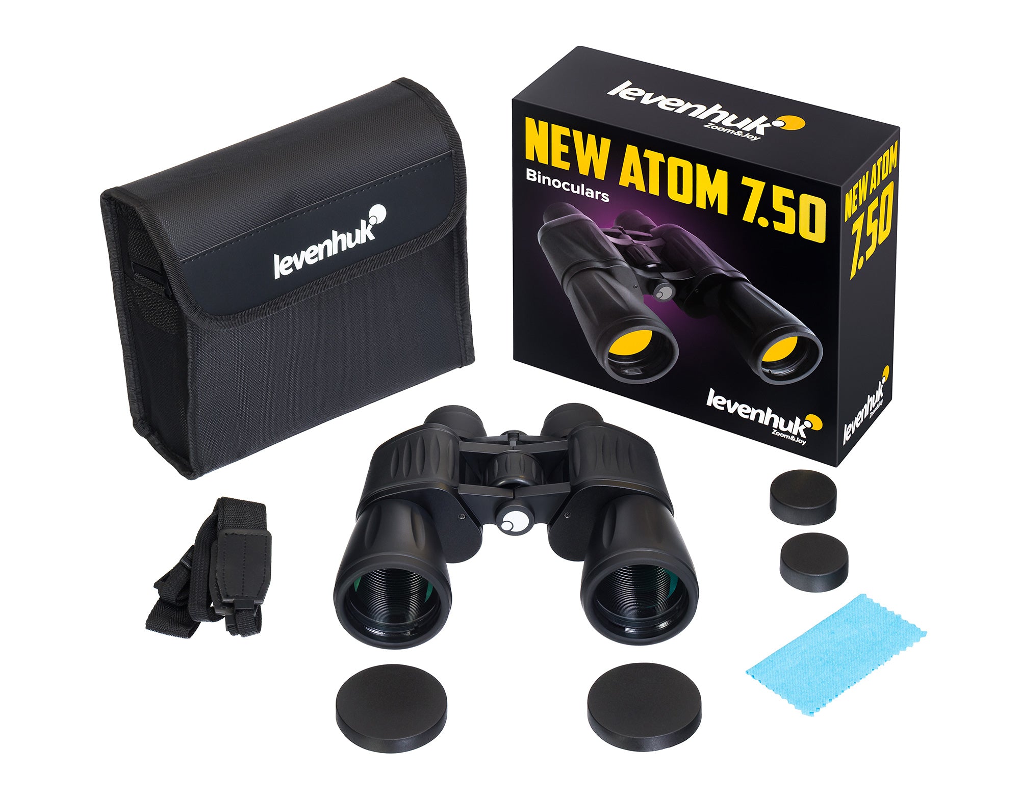 Binocolo Levenhuk New Atom 7x50 Caccia Birdwatching Militare Marino IPX3