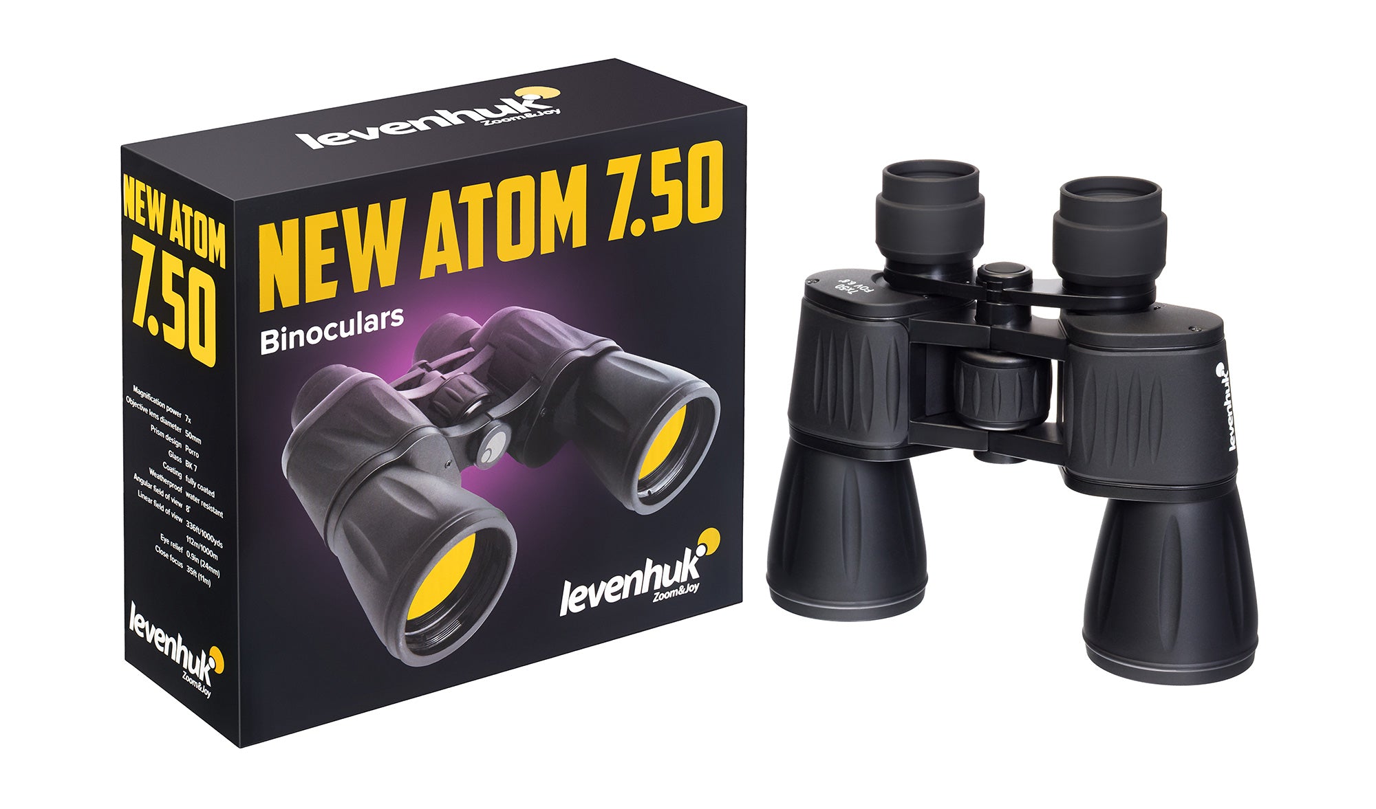 Binocolo Levenhuk New Atom 7x50 Caccia Birdwatching Militare Marino IPX3