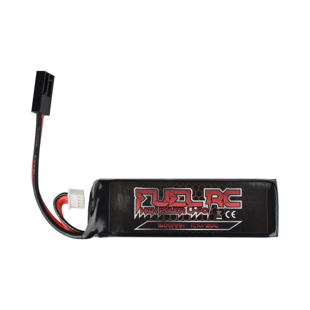 Batteria Li-Po 11.1V 1600mAh 20C Softair FUEL FL-11.1X1600 Mini Tamiya