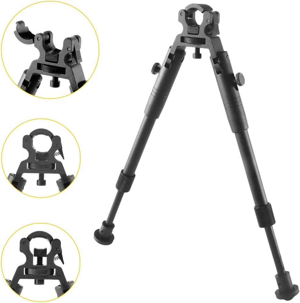 Bipiede a Morsetto Carabina Aria Compressa PCP CO2 Regolabile Alluminio Airgun
