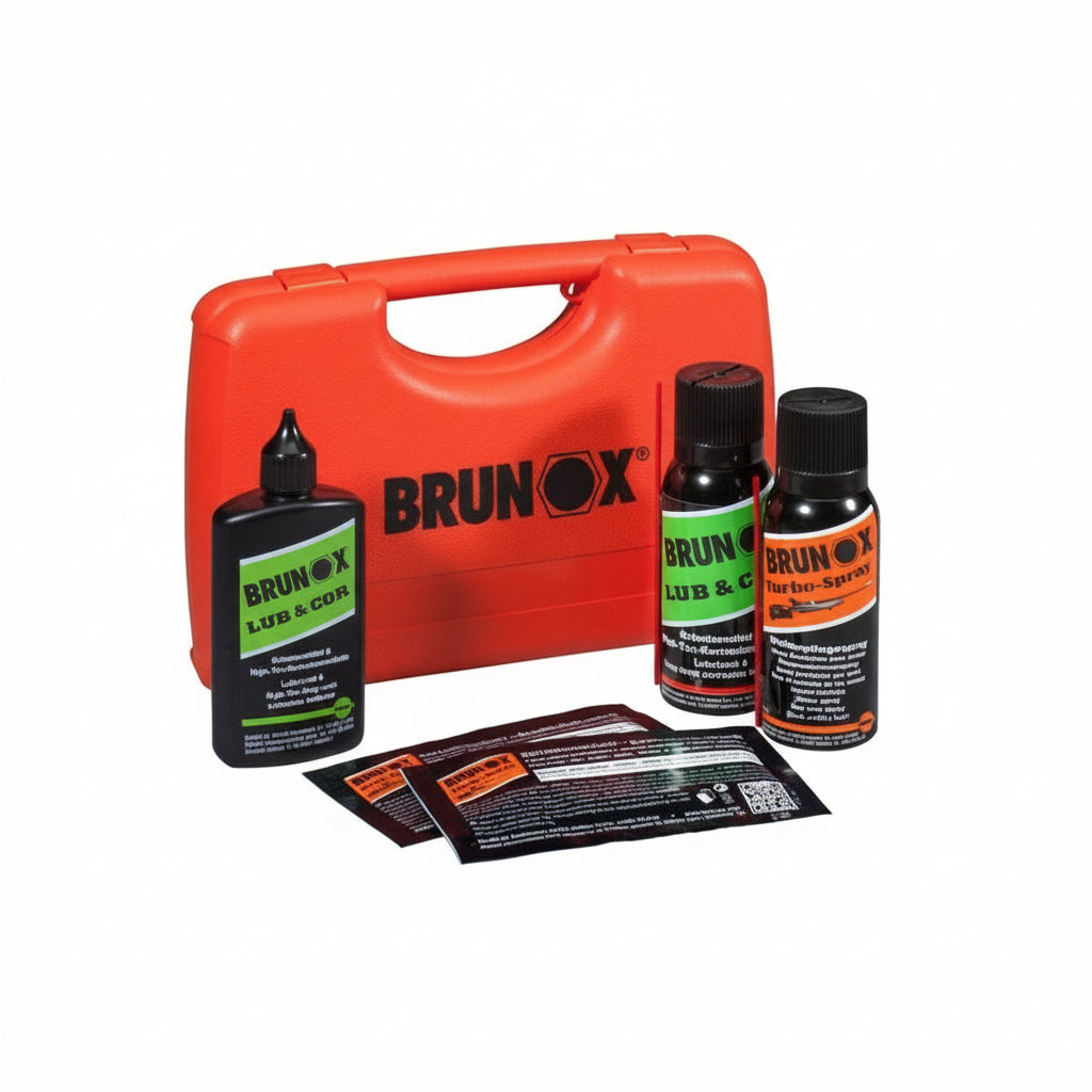 Kit Manutenzione Armi Brunox Completo Pulizia Lubrificazione con Custodia