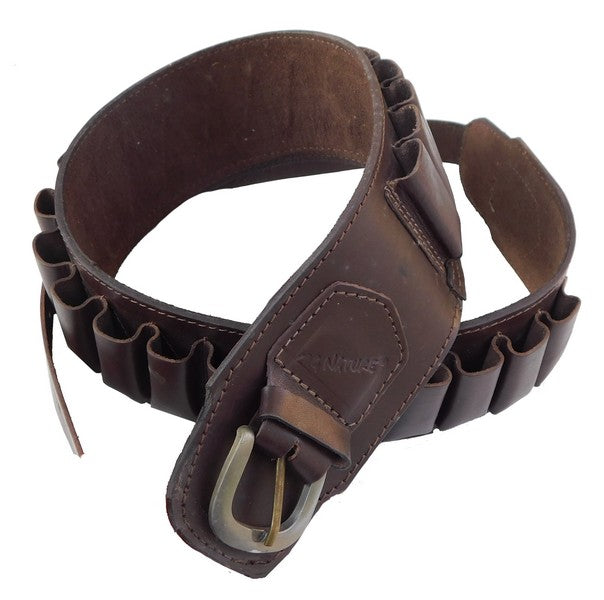 Cartuccera in pelle calibro 12 per caccia 25 celle porta cartucce