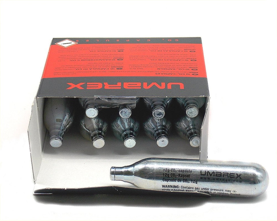 Bombolette CO2 da 12 gr Umarex per pistola airgun softair paintball plinking carabina