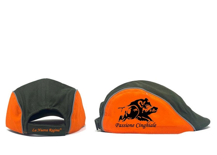 Hunting cap with wild boar embroidery, one size fits all, adjustable velcro closure