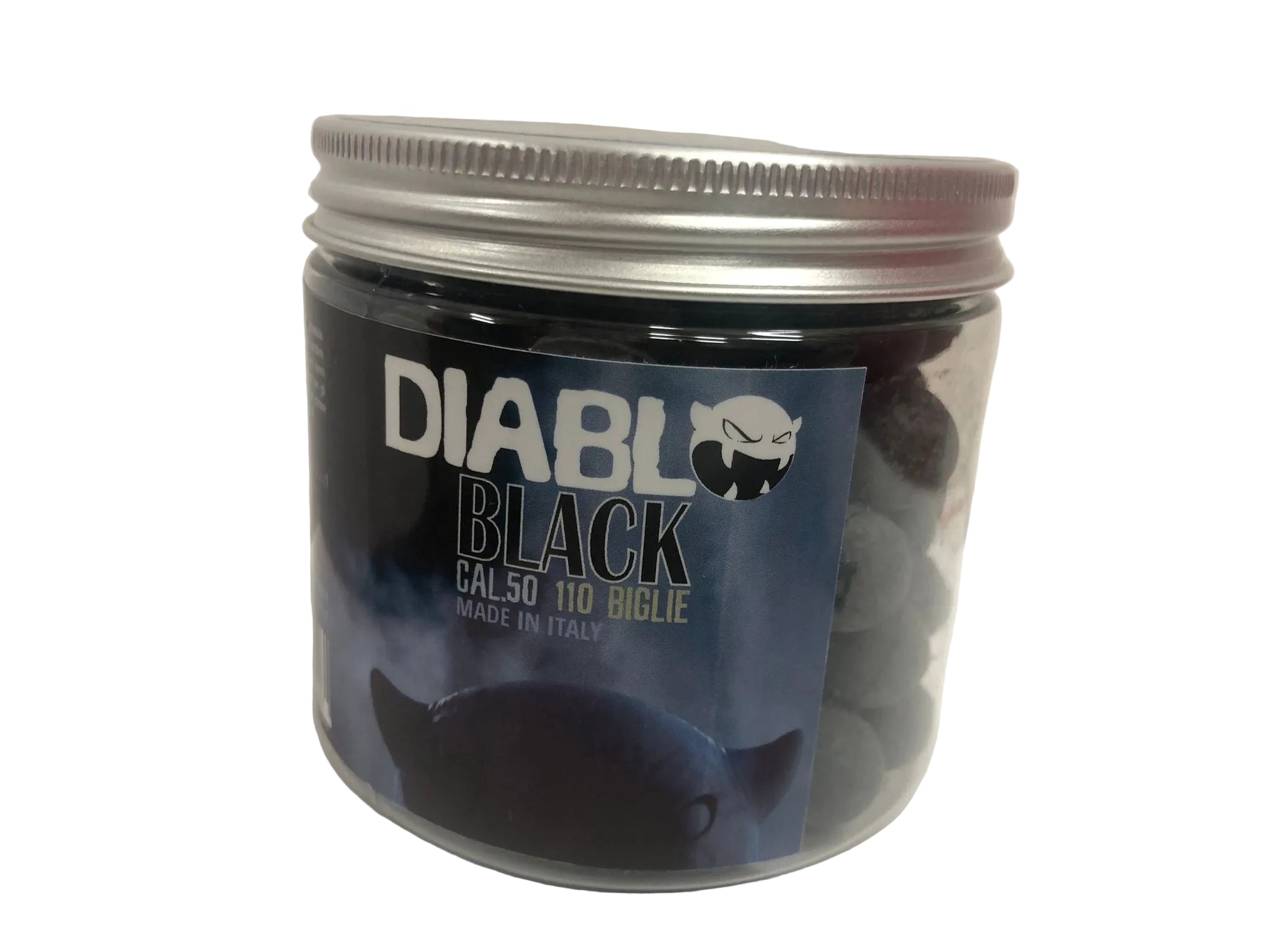 Palle in gomma calibro 50 Ram Diablo Black difesa sfere biglie fionda T4E HDR50