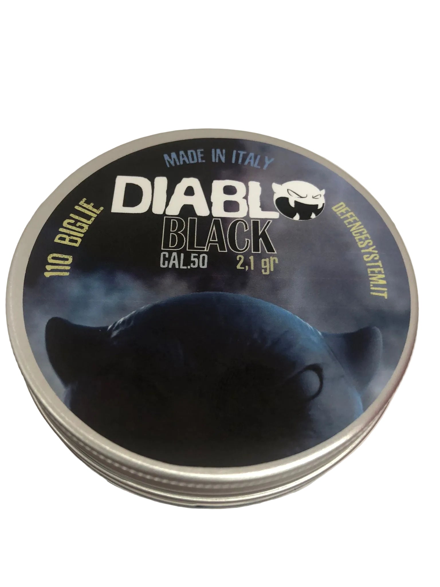 Palle in gomma calibro 50 Ram Diablo Black difesa sfere biglie fionda T4E HDR50