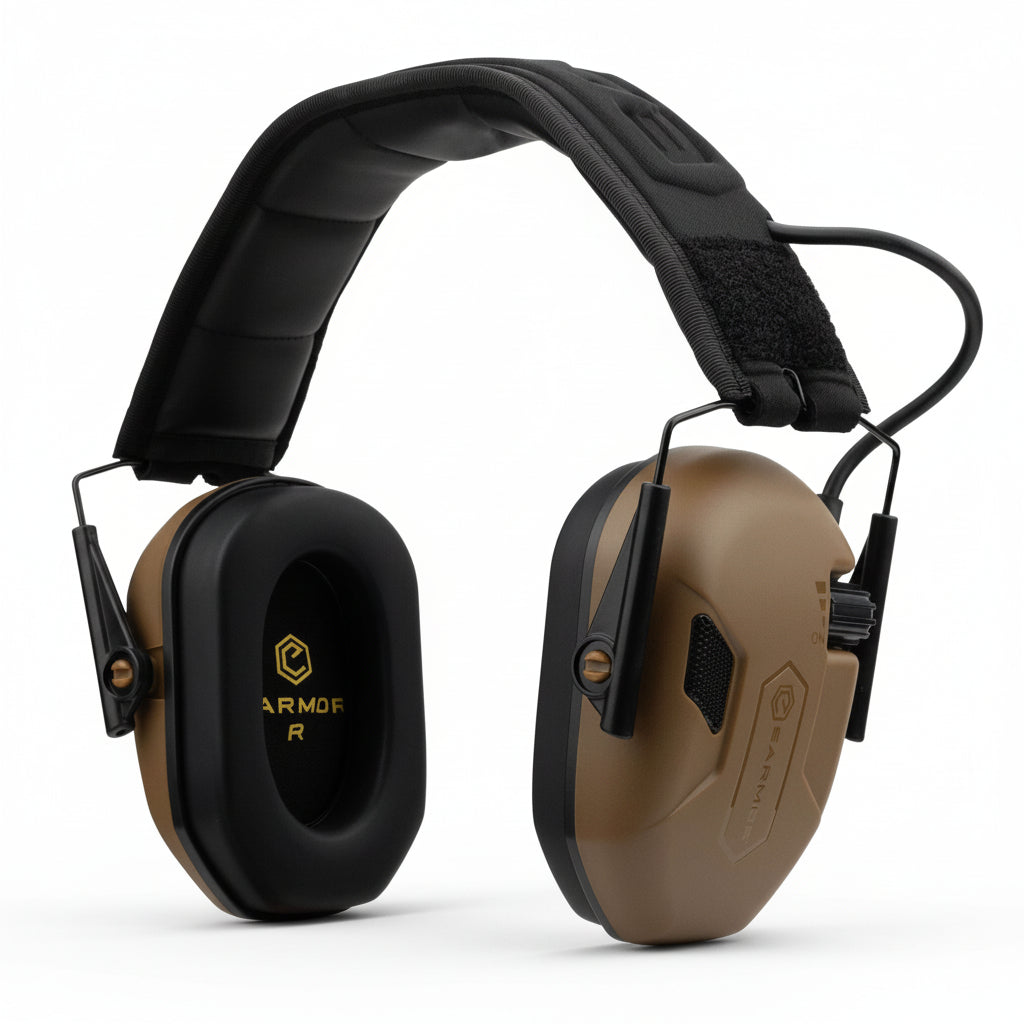 Cuffie elettroniche antirumore EARMOR M300A colore coyote