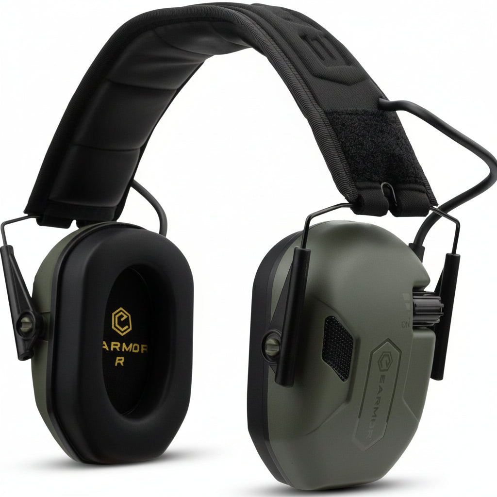 Cuffie elettroniche antirumore EARMOR M300A colore verde