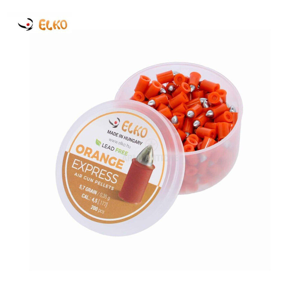 Piombini 4.5mm ELKO Orange Express punta acciaio 200pz carabina aria compressa