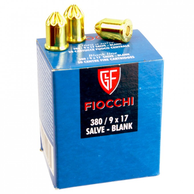 Cartucce a Salve 380 (9x17) Fiocchi 50pz per Revolver Capodanno Gare Cinofile