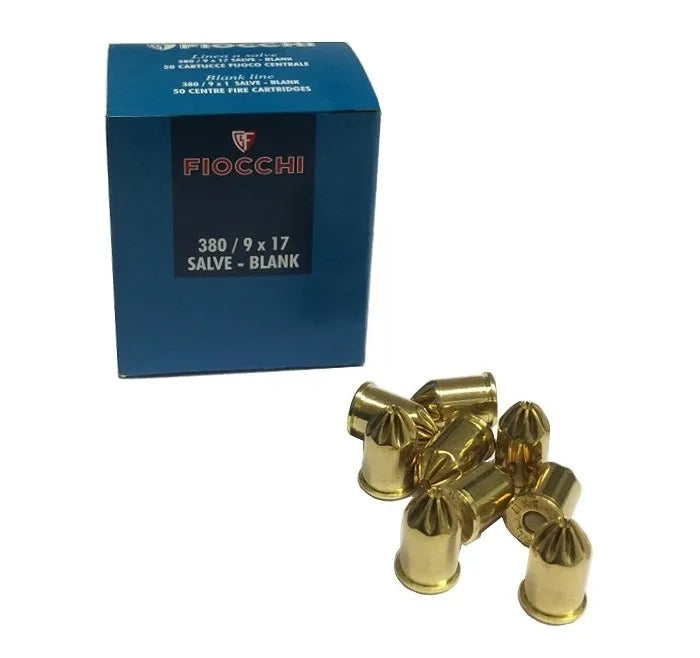 Cartucce a Salve 380 (9x17) Fiocchi 50pz per Revolver Capodanno Gare Cinofile