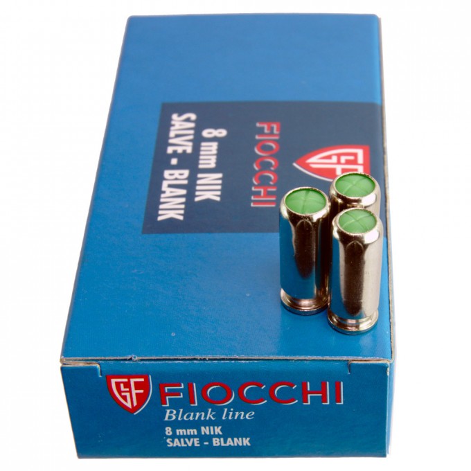 Cartucce a Salve 8mm Fiocchi 50pz per Scacciacani Capodanno Gare Cinofile