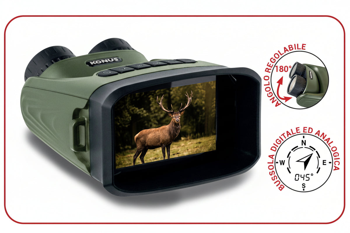 Konuspy-20 binocolo digitale con attacco per treppiede