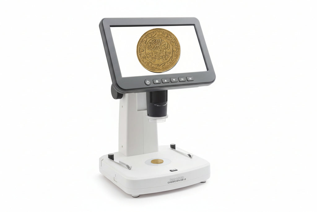 Microscopio Digitale 2in1 10x-1200x LCD 7" 2K Biologico Stereoscopico USB konus