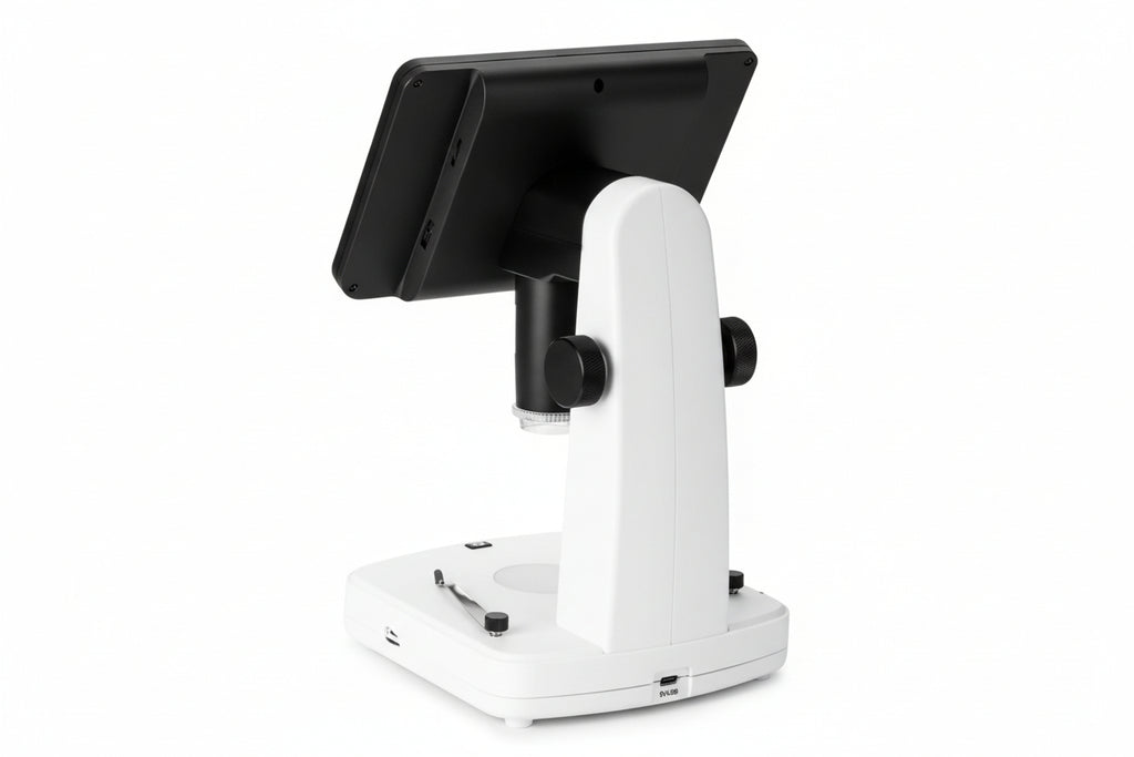 Microscopio Digitale 2in1 10x-1200x LCD 7" 2K Biologico Stereoscopico USB konus