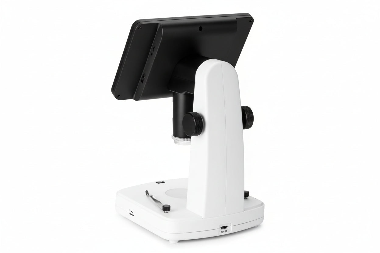 Microscopio Digitale 2in1 10x-1200x LCD 7" 2K Biologico Stereoscopico USB konus