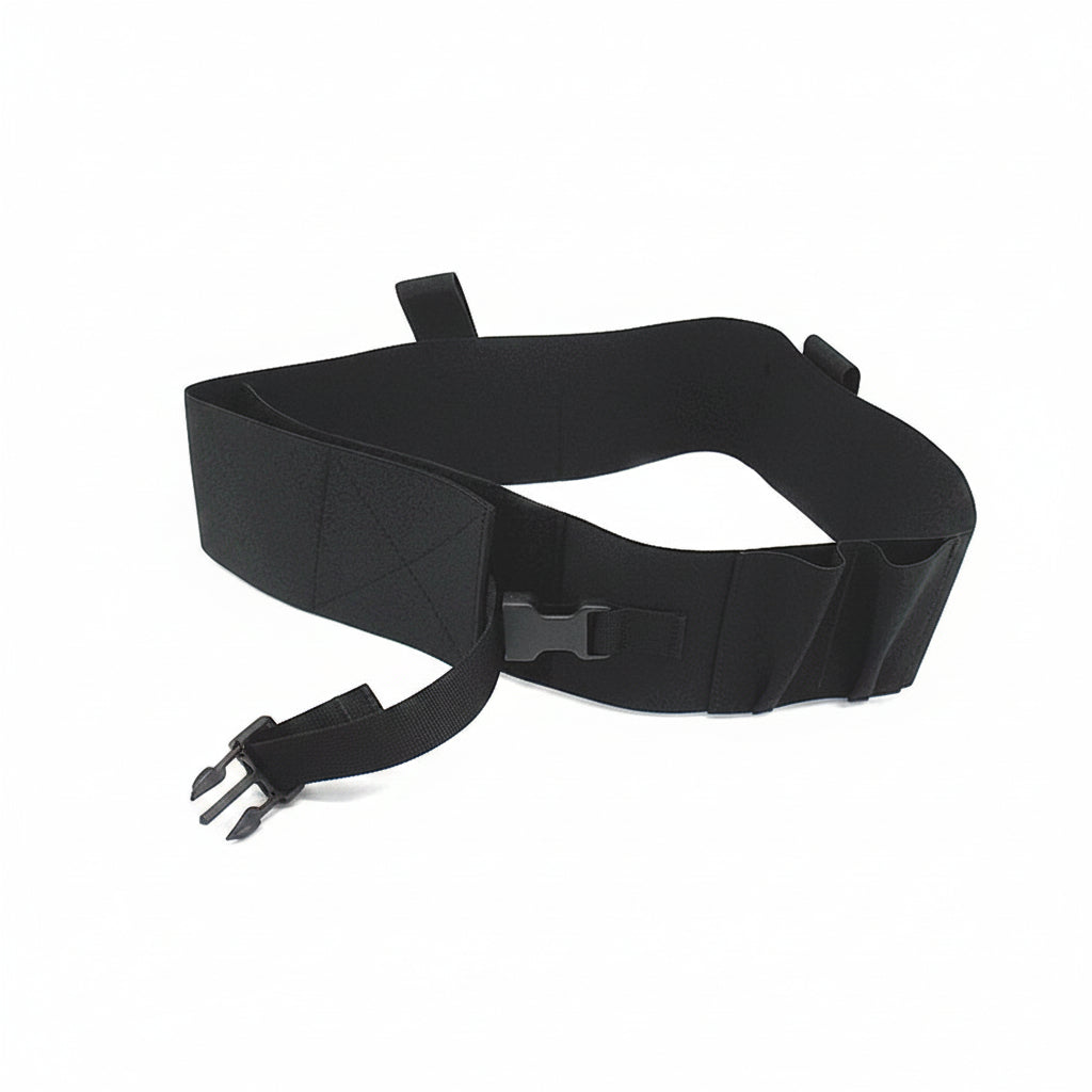Fascia elastica tattica Vega Holster 2ET21 sinistra nera - prodotta in Italia